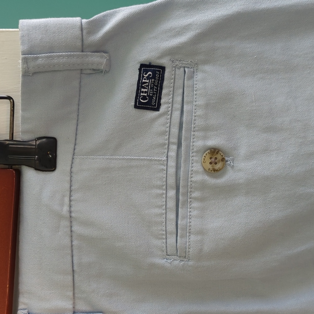 NWT Chaps Men's Shorts light blue - Picture 8 of 10